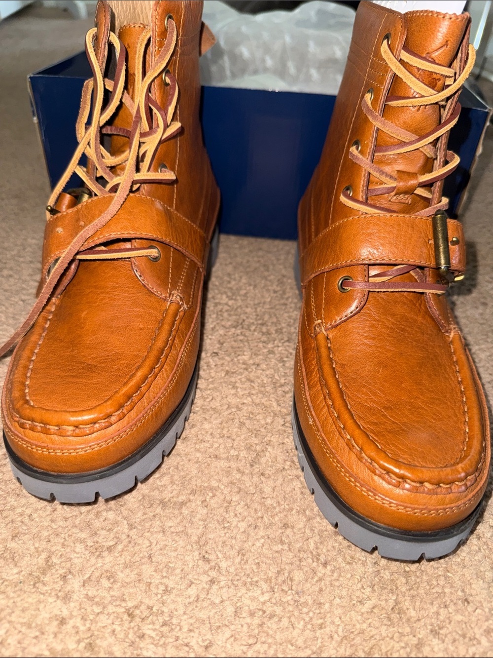 POLO RALPH LAUREN Brown Men's Ranger Boot - Picture 4 of 9